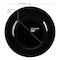 Smarty Had A Party 13 Black Round Disposable Plastic Charger Plates 60 Plates, 60PK 2710B-CASE - alternate 2